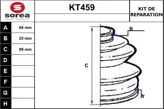 Sera KT459 - Putekļusargs, Piedziņas vārpsta adetalas.lv