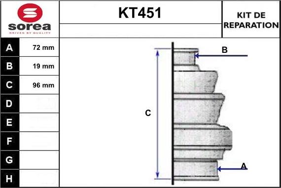 Sera KT451 - Putekļusargs, Piedziņas vārpsta adetalas.lv