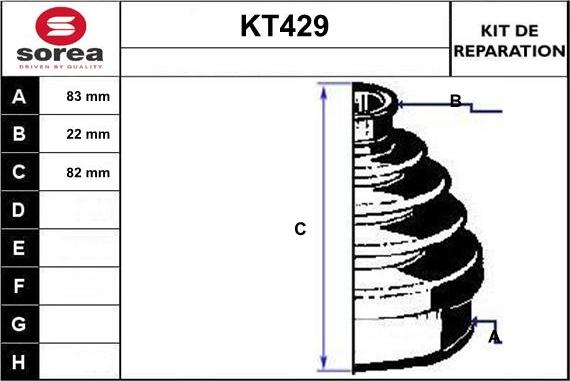 Sera KT429 - Putekļusargs, Piedziņas vārpsta adetalas.lv