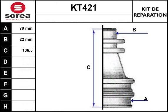 Sera KT421 - Putekļusargs, Piedziņas vārpsta adetalas.lv