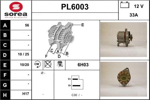 Sera PL6003 - Ģenerators adetalas.lv