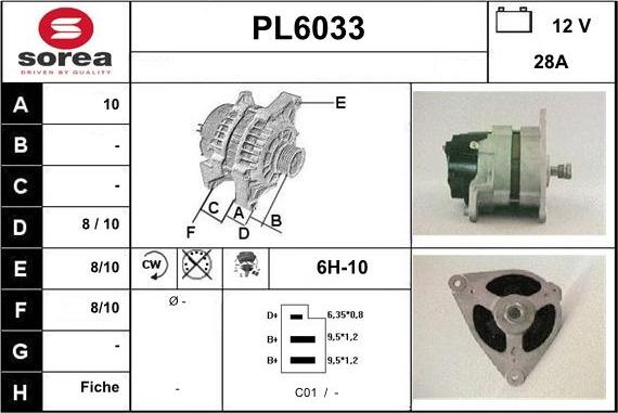 Sera PL6033 - Ģenerators adetalas.lv