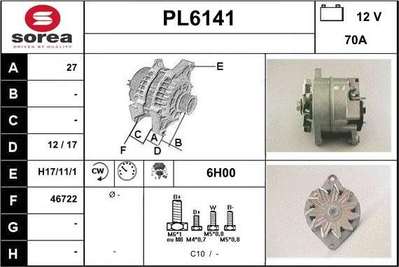 Sera PL6141 - Ģenerators adetalas.lv