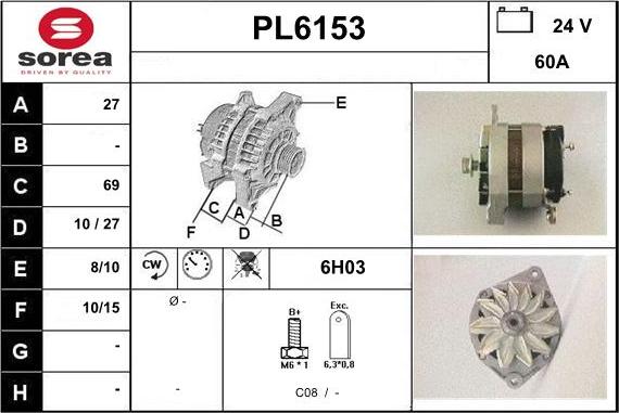 Sera PL6153 - Ģenerators adetalas.lv