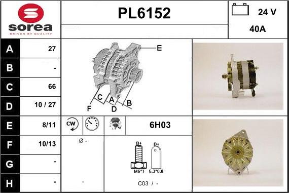 Sera PL6152 - Ģenerators adetalas.lv