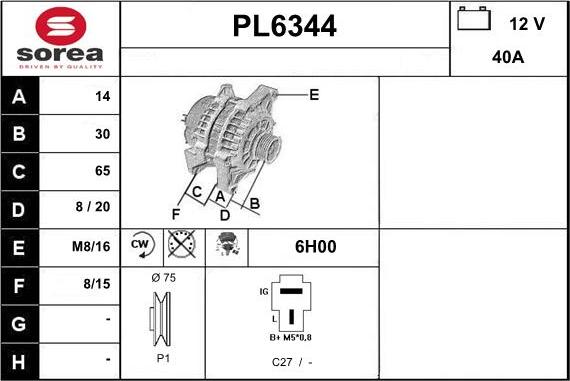 Sera PL6344 - Ģenerators adetalas.lv