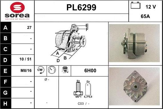 Sera PL6299 - Ģenerators adetalas.lv