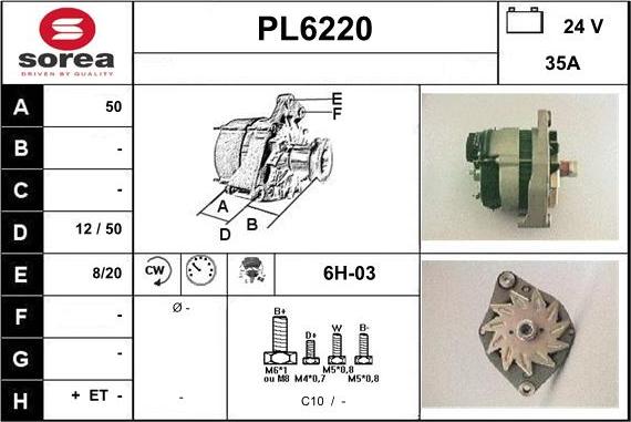 Sera PL6220 - Ģenerators adetalas.lv