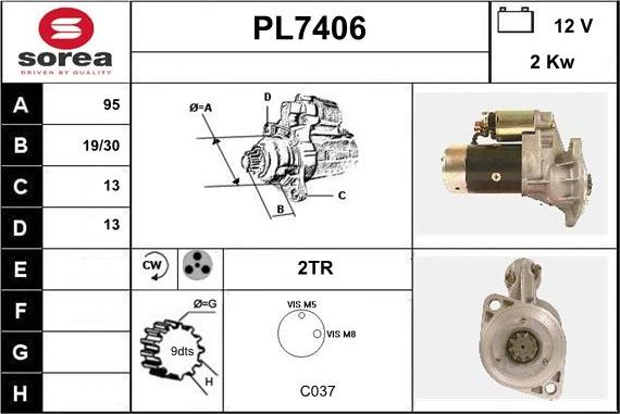 Sera PL7406 - Starteris adetalas.lv