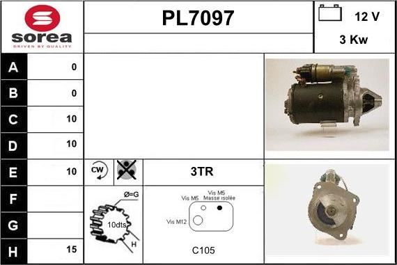 Sera PL7097 - Starteris adetalas.lv