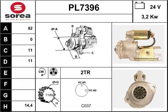 Sera PL7396 - Starteris adetalas.lv