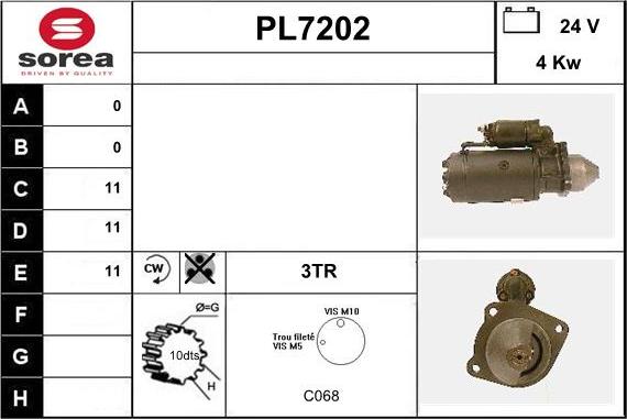 Sera PL7202 - Starteris adetalas.lv