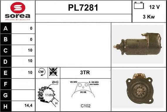 Sera PL7281 - Starteris adetalas.lv