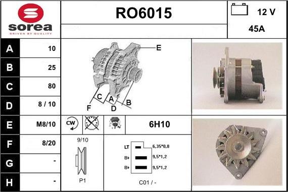 Sera RO6015 - Ģenerators adetalas.lv