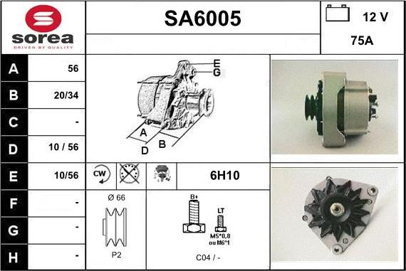 Sera SA6005 - Ģenerators adetalas.lv