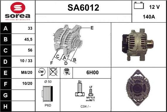 Sera SA6012 - Ģenerators adetalas.lv