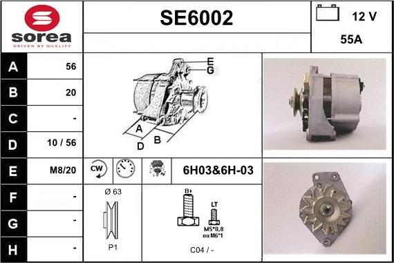 Sera SE6002 - Ģenerators adetalas.lv