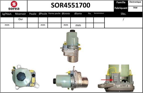 Sera SOR4551700 - Hidrosūknis, Stūres iekārta adetalas.lv