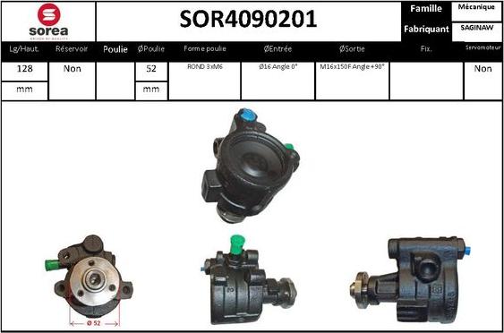 Sera SOR4090201 - Hidrosūknis, Stūres iekārta adetalas.lv