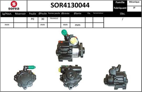 Sera SOR4130044 - Hidrosūknis, Stūres iekārta adetalas.lv