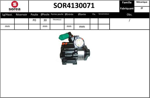 Sera SOR4130071 - Hidrosūknis, Stūres iekārta adetalas.lv