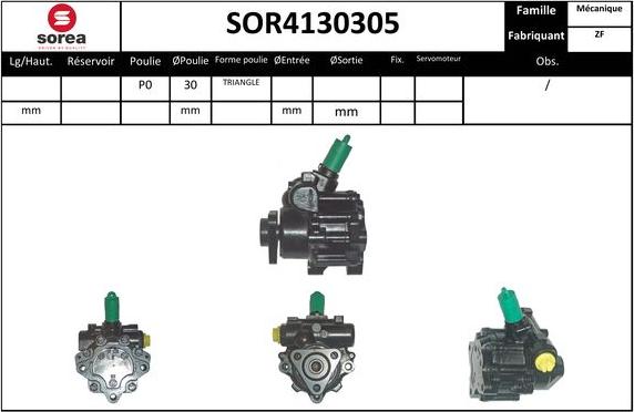 Sera SOR4130305 - Hidrosūknis, Stūres iekārta adetalas.lv