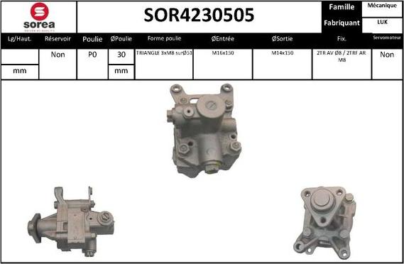 Sera SOR4230505 - Hidrosūknis, Stūres iekārta adetalas.lv