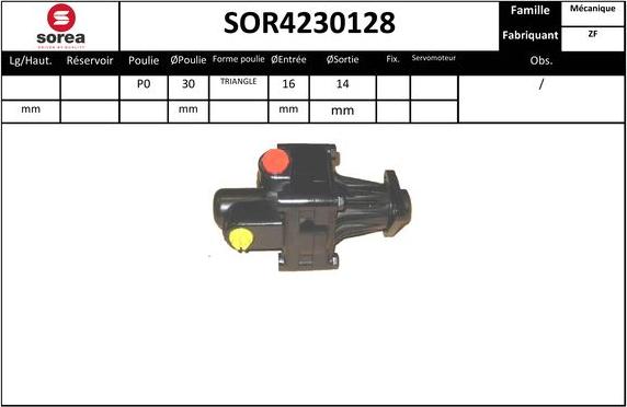 Sera SOR4230128 - Hidrosūknis, Stūres iekārta adetalas.lv