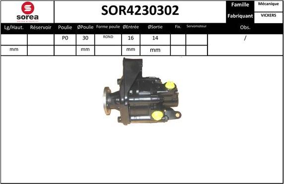 Sera SOR4230302 - Hidrosūknis, Stūres iekārta adetalas.lv