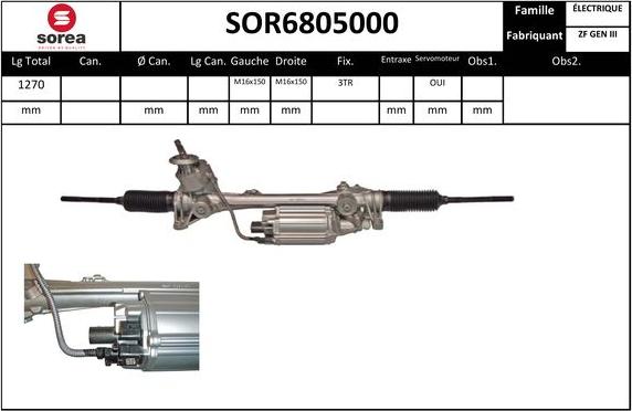 Sera SOR6805000 - Stūres mehānisms adetalas.lv