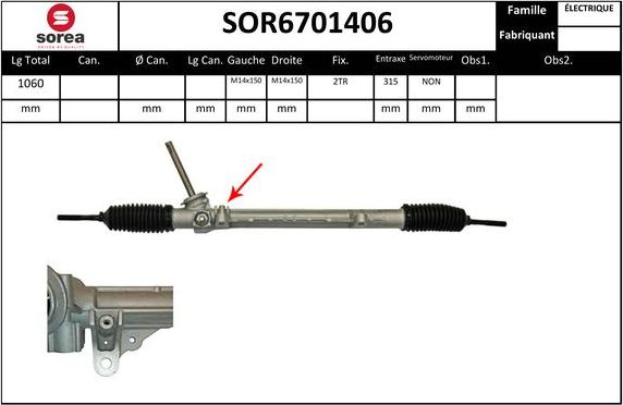 Sera SOR6701406 - Stūres mehānisms adetalas.lv