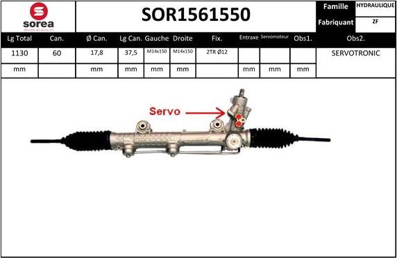 Sera SOR1561550 - Stūres mehānisms adetalas.lv