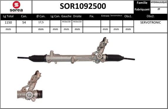 Sera SOR1092500 - Stūres mehānisms adetalas.lv