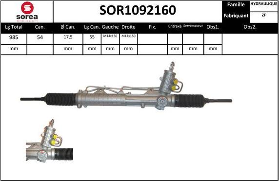 Sera SOR1092160 - Stūres mehānisms adetalas.lv