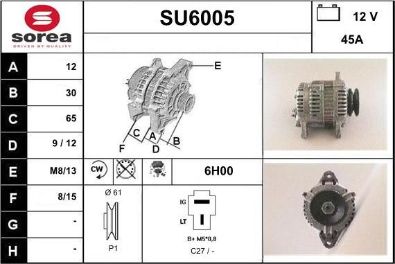 Sera SU6005 - Ģenerators adetalas.lv