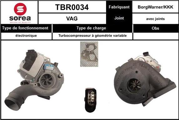 Sera TBR0034 - Kompresors, Turbopūte adetalas.lv