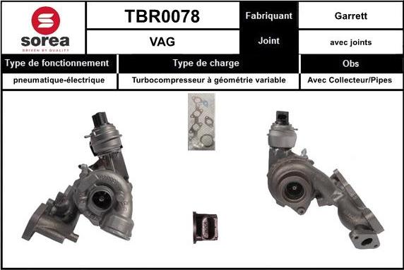 Sera TBR0078 - Kompresors, Turbopūte adetalas.lv