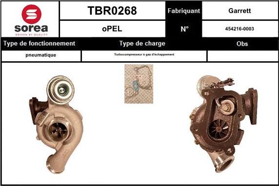 Sera TBR0268 - Kompresors, Turbopūte adetalas.lv