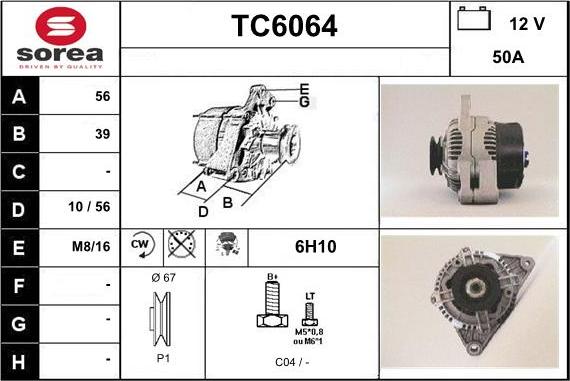 Sera TC6064 - Ģenerators adetalas.lv