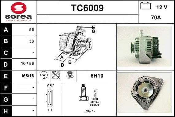 Sera TC6009 - Ģenerators adetalas.lv