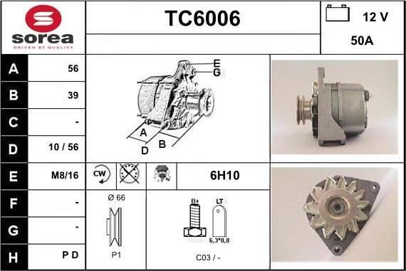 Sera TC6006 - Ģenerators adetalas.lv