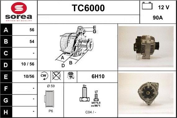 Sera TC6000 - Ģenerators adetalas.lv