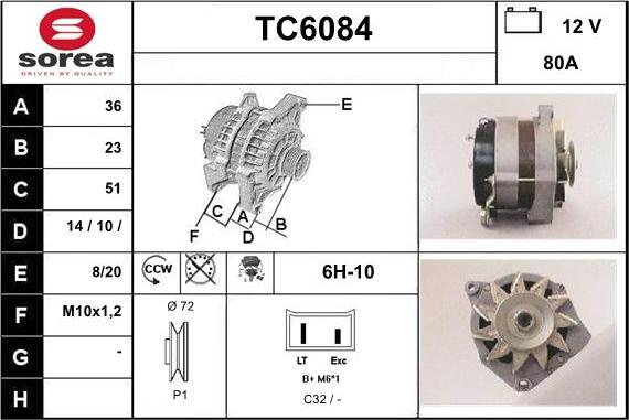 Sera TC6084 - Ģenerators adetalas.lv