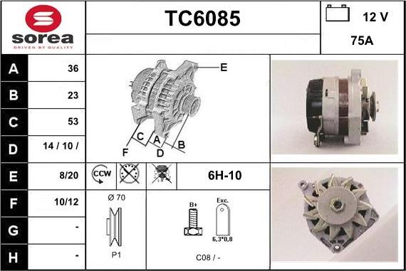 Sera TC6085 - Ģenerators adetalas.lv