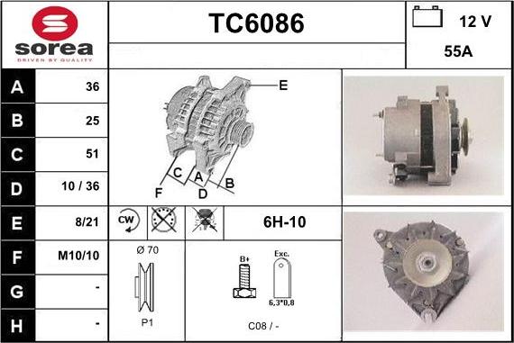 Sera TC6086 - Ģenerators adetalas.lv