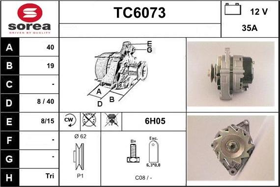 Sera TC6073 - Ģenerators adetalas.lv