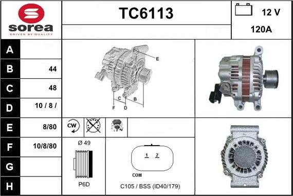 Sera TC6113 - Ģenerators adetalas.lv