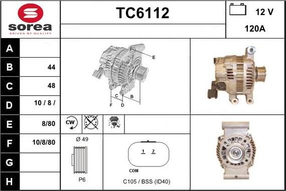 Sera TC6112 - Ģenerators adetalas.lv