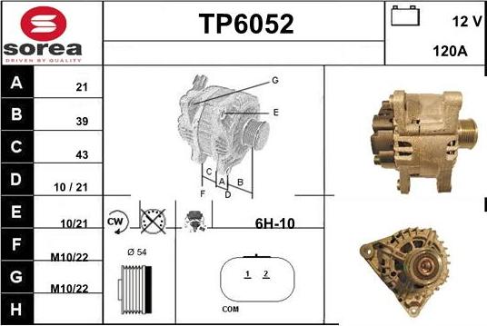 Sera TP6052 - Ģenerators adetalas.lv