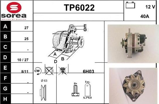 Sera TP6022 - Ģenerators adetalas.lv